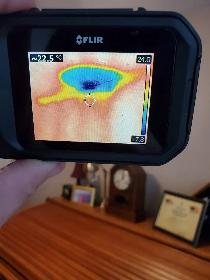 Thermal imaging inspection for water damage in Greene